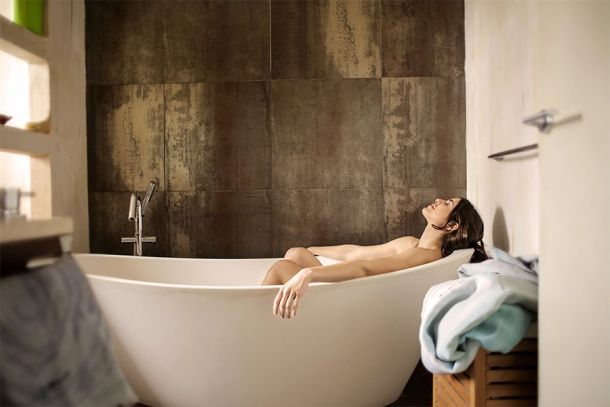 bagno rilassante acqua calda sanitaria
