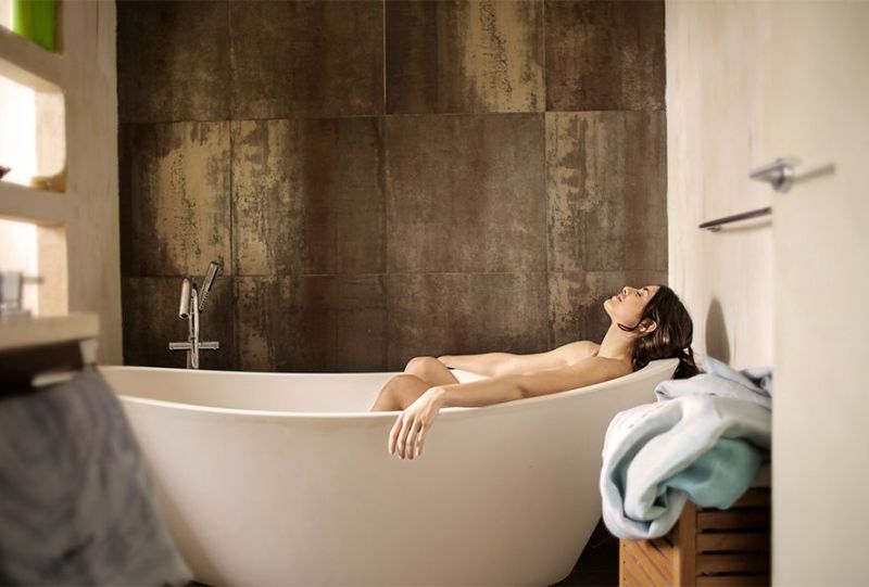 bagno rilassante acqua calda sanitaria