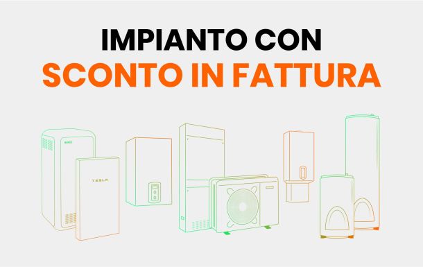 sconto in fattura per impianti ad energie rinnovabili
